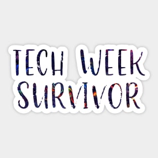 Tech Week Survivor Sticker